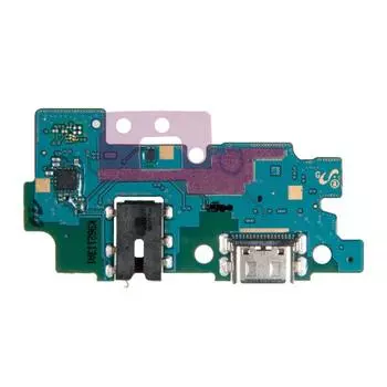 Шлейф (плата) с разъемом зарядки и гарнитуры Samsung оригинал для Samsung Galaxy A20 (2019) SM-A205F (724716)