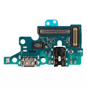 Шлейф (плата) с разъемом зарядки и гарнитуры Samsung оригинал для Samsung Galaxy A71 SM-A715F (763150)