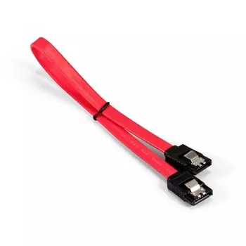 Шлейф SATA 7pin(M)-SATA 7pin(M) Exegate, 30 см, прямой, красный (EX294730RUS)