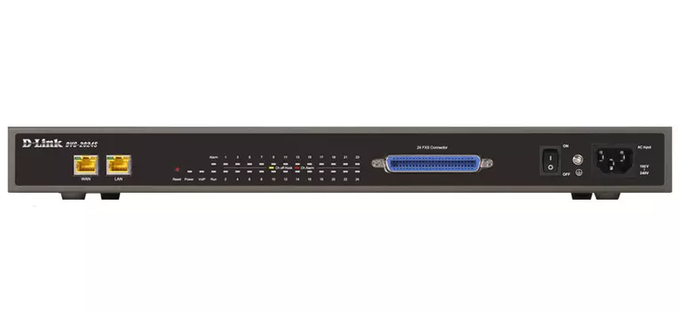 Шлюз D-Link DVG-2024S 24-ports FXS VoIP Gateway, 1 10/100BASE-TX LAN, 1 10/100BASE-TX WAN, compact size case