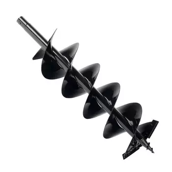 Шнек для мотобура Patriot D 200B, двухзаходный для грунта, 20 см, L= 80 см, диаметр соединения 2 см (742004456)