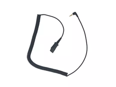 Шнур-переходник VT QD(P) - 3.5 mm (01) QD(P) - 3.5 mm (01) для VoIP и аналоговых телефонов и смартфонов, черный