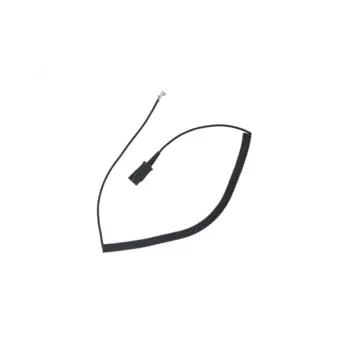Шнур-переходник VT QD(P)-RJ9(01) QD(P)-RJ9(01) для подключения гарнитур VT к аналоговым телефонам и к IP-телефонам , черный