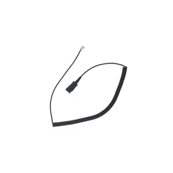 Шнур-переходник VT QD(P)-RJ9(02) QD(P)-RJ9(02) для подключения гарнитур VT к IP-телефонам Cisco, черный