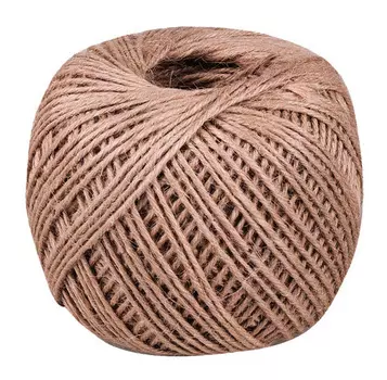 Шпагат, коричневый джут, 165м (600644)