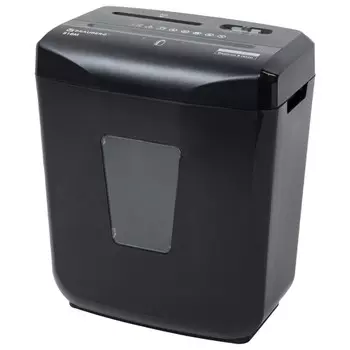 Шредер Brauberg 818M, секретность 5/P-5, фрагменты - 3 мм x 1 см, объем 18 л, кол-во листов до 8 шт., скрепки, скобы, карты, CD, черный (4606224293646)