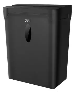 Шредер Deli, секретность 4/P-4, объем 12 л, черный (ET015)