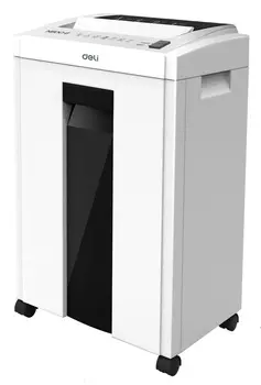 Шредер Deli, секретность 4/P-4, объем 16 л, белый (ET051)