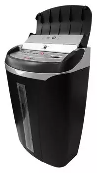 Шредер DoCash A-Feed , секретность P-4, перекрестный, объем 17 л, кол-во листов до 8 шт., карты, CD, черный (14227)