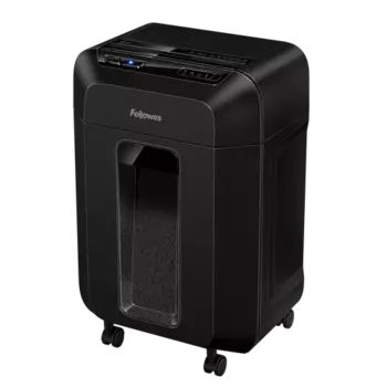 Шредер FELLOWES AutoMax 80M, секретность P-4, 300 см/мин., перекрестный - 4 мм x 1.2 см, объем 17 л, кол-во листов до 80 шт., скрепки, скобы, карты, черный (FS-46215/CRC-46215)