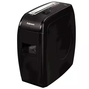 Шредер FELLOWES PowerShred 21Cs, секретность P-3, фрагменты - 4ммx5.2см, 15л, 12 листов, скрепки, скобы, карты, черный (FS-43602)