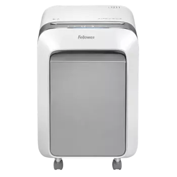 Шредер FELLOWES PowerShred LX211, секретность P-5, 200 см/мин., фрагменты - 2 мм x 1.2 см, объем 23 л, кол-во листов до 15 шт., скрепки, скобы, карты (FS-50503)