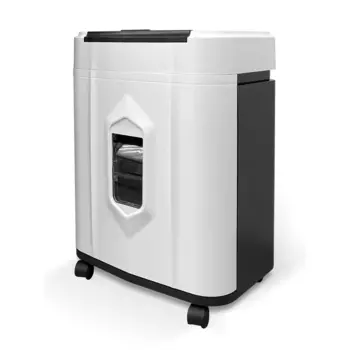 Шредер ГЕЛЕОС АП20-5, секретность 4/P-5, 270 см/мин., перекрестный - 1.9 мм x 1.2 см, объем 20 л, кол-во листов до 13 шт., скрепки, скобы, карты, белый (АП20-5)