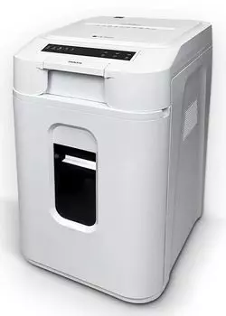 Шредер ГЕЛЕОС АП37-5, секретность 4/P-5, 900 см/мин., фрагменты - 1.9 мм x 1.2 см, объем 37 л, кол-во листов до 220 шт., скрепки, карты, белый (АП37-5)
