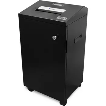 Шредер ГЕЛЕОС УА92-7, секретность 6/P-7, перекрестный - 800 мкм x 2 мм, объем 92 л, кол-во листов до 9 шт., черный (УА92-7)