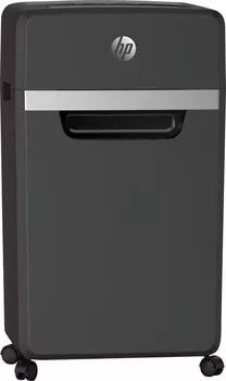 Шредер HP Pro 16MC, секретность P-5, 160 см/мин., фрагменты - 2мм x 1.5см, 30л, 16 листов, скрепки, скобы, карты, черный/серебристый (2816)