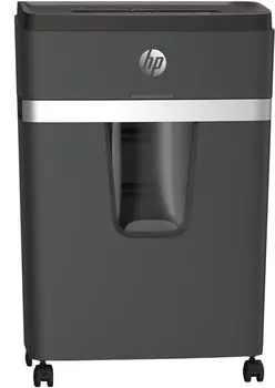 Шредер HP Pro 18CC, секретность P-4, 160 см/мин., фрагменты - 4мм x 3.5см, 25л, 18 листов, скрепки, скобы, карты, черный/серебристый (2813)