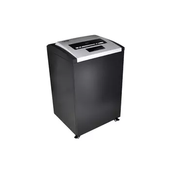 Шредер Jinpex JP-5840C, секретность 3/P-4, 270 см/мин., крошка - 4 мм x 3 см, объем 130 л, кол-во листов до 40 шт., скрепки, скобы, карты, CD, серебристый/черный