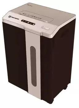 Шредер New United Etalon ET-15M, секретность 4/P-5, перекрестный - 2 мм x 1.2 см, объем 25.6 л, кол-во листов до 15 шт., скрепки, скобы, карты, CD, серый (ETALON ET-15M)