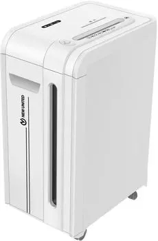 Шредер New United Etalon ET-25C FORCE, секретность P-4, перекрестный - 3.9 мм x 3.8 см, объем 34 л, кол-во листов до 22 шт., скрепки, скобы, карты, CD, белый (ETALON ET-25C FORCE)