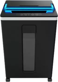 Шредер Office Kit OK1910S165UV, секретность P-5, 2100 см/мин., фрагменты, объем 22 л, кол-во листов до 8 шт., скрепки, скобы, черный (OK1910S165UV)