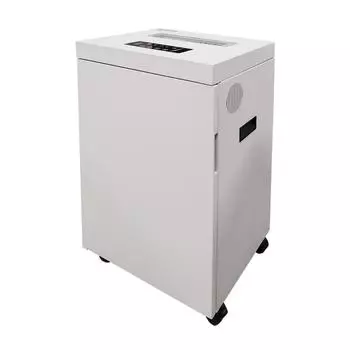 Шредер Office Kit S500 (0,8x2), секретность 6/P-7, 360 см/мин., перекрестный - 800 мкм x 2 мм, объем 50 л, кол-во листов до 7 шт., скрепки, скобы, карты, CD, белый (OK0802S500)