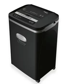 Шредер Office Kit SA80, секретность 4/P-5, 198 см/мин., фрагменты - 2 мм x 1 см, объем 20 л, кол-во листов до 80 шт., скрепки, скобы, карты, CD (OK0210SA80)