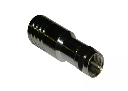 Штекер Netko Optima F(гайка) - RG-11(медь), с пином, обжимной, серебристый (WL6035-2)