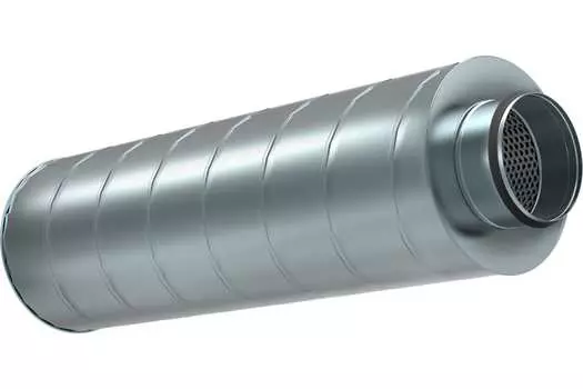 Шумоглушитель Shuft, для круглых воздуховодов, серый (SCr 400/900)
