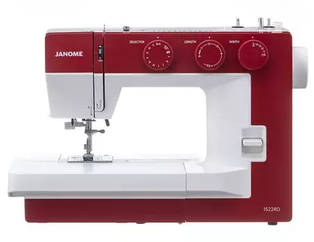 Швейная машина Janome 1522 RD, белый/бордовый (1522 RD)