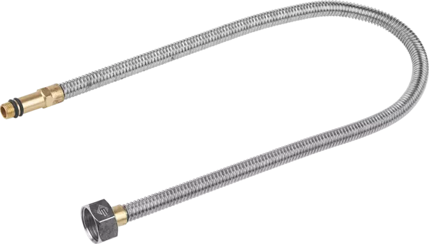 Сильфонная подводка для смесителя Зубр ЭКСПЕРТ 1/2" x M10, гайка-штуцер, 60см, 1шт. (51013-060)