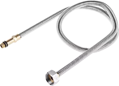 Сильфонная подводка для смесителя Зубр ЭКСПЕРТ 1/2" x M10, гайка-штуцер, 80см, 1шт. (51013-080)