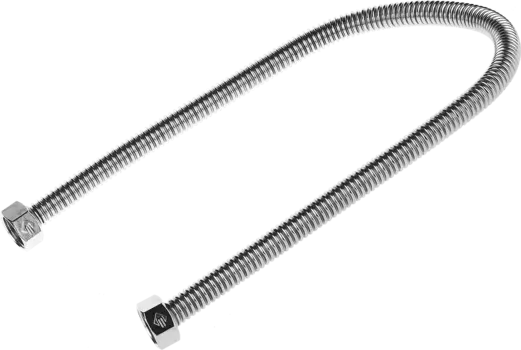 Сильфонная подводка для воды Зубр ЭКСПЕРТ 1/2", гайка-гайка, 60см, 1шт. (51011-G/G-060)