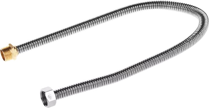 Сильфонная подводка для воды Зубр ЭКСПЕРТ 1/2" x 1/2", гайка-штуцер, 60см, 1шт. (51011-G/S-060)