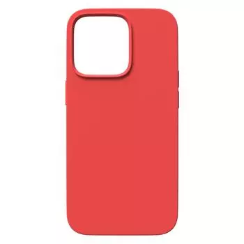 Силиконовый чехол с микрофиброй Red Line для смартфона Apple iPhone 14, силикон/микрофибра, красный (УТ000032557)