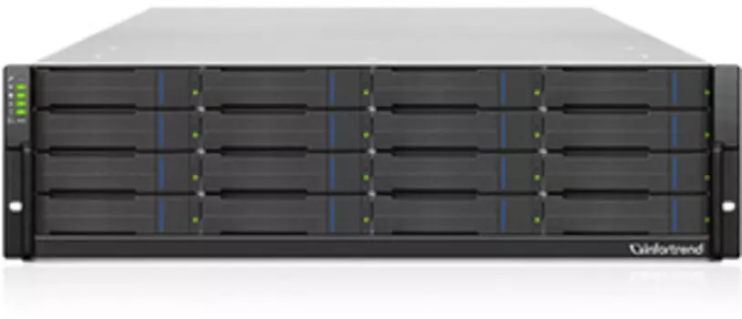 Система хранения Infortrend EonStor GS 3016 Gen2, 16x3.5"/2.5" SAS HS, 4x10Gb iSCSI, 2x530 Вт, 3U (GS3016R02C0FD-8U32)
