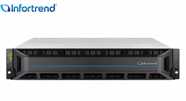 Система хранения Infortrend EonStor GS 4025B Gen2, 25x2.5" SAS HS, 4x10Gb iSCSI SFP+, 2x530 Вт, 2U (GS4025R02CBFD-8U32)