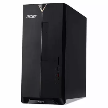 Системный блок Acer Aspire TC-391 MT, AMD Ryzen 3 4300G 3.8 ГГц, 16Gb RAM, 512Gb SSD, NVIDIA GeForce GTX 1650 4Gb, без ОС, черный (DG.E2BER.007)