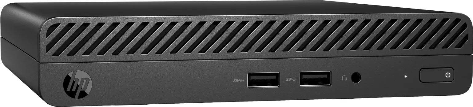 Системный блок HP 260 G3 DM, Intel Core i3 7130U 2.7 ГГц, 8Gb RAM, 256Gb SSD, без ОС, черный (8VR87ES)