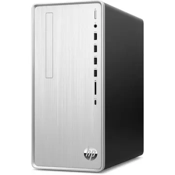 Системный блок HP Pavilion TP01-2074ur, AMD Ryzen 5 5600G 3.9 ГГц, 8Gb RAM, 256Gb SSD, NVIDIA GeForce RTX 3060 12Gb, W11, серебристый (5D2H1EA#ACB)