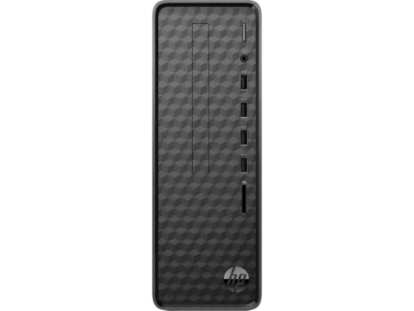 Системный блок HP Slimline S01-aF1008ur , Intel Celeron J4025 2GHz, 4Gb RAM, 128Gb SSD, WiFi, BT, Windows 11 Home, черный (4J0S6EA)
