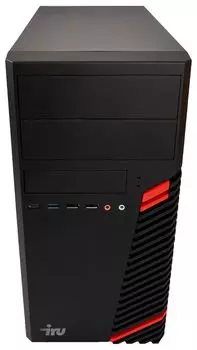 Системный блок IRU Office 310H5SM, Intel Core i5 11400 2.6 ГГц, 8Gb RAM, 256Gb SSD, W10Pro, черный (1900106)