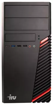 Системный блок IRU Office 310H5SM MT, Intel Core i3 10105 3.7 ГГц, 8Gb RAM, 1Tb HDD+256Gb SSD, без ОС, черный (1831330)