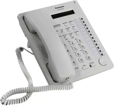 Системный телефон Panasonic KX-AT7730RU, белый