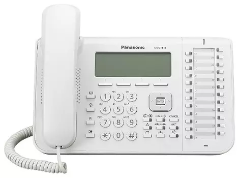 Системный телефон Panasonic KX-DT546RU, белый