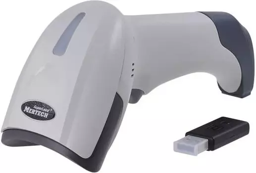 Сканер штрих-кода Mertech CL-2310, ручной, беспроводной, Image, 2D, Bluetooth, черный/белый, IP54, 1.05 м (4839)