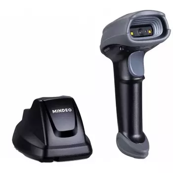 Сканер штрих-кода Mindeo CS2291, ручной, беспроводной, Image, 1D/2D, USB/Radio 433Mhz, черный/серый, IP51 (CS2291-HD/CS2291-HD RF)