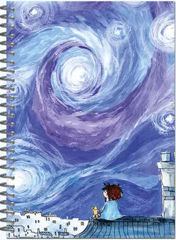 Скетчбук 60 листов, 145х200мм, гребень, мелованный картон, 2 вида в ассортименте, белый, ПОЛИНОМ (3037)