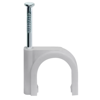 Скоба круглая Navigator NCR-12-50, 1.2 см, 50 шт., белый (71072)