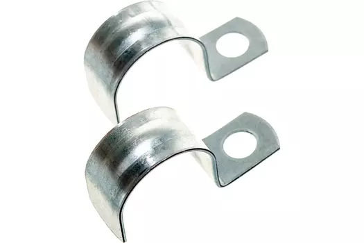 Скоба металлическая однолапковая 2 см - 2 см, Промрукав (PR08.2534) цена за 1 шт